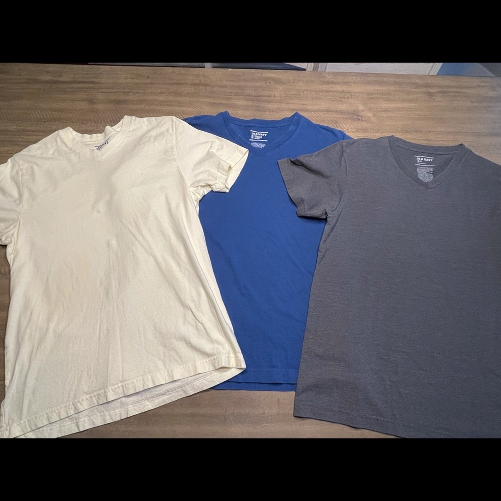 3 for 1 Old Navy, v-neck, short sleeved tees